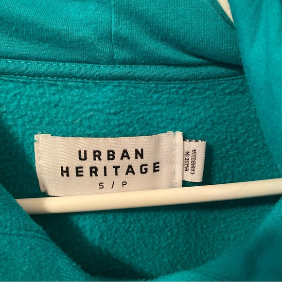 Urban heritage turquoise sweater plain - Picture 3 of 3